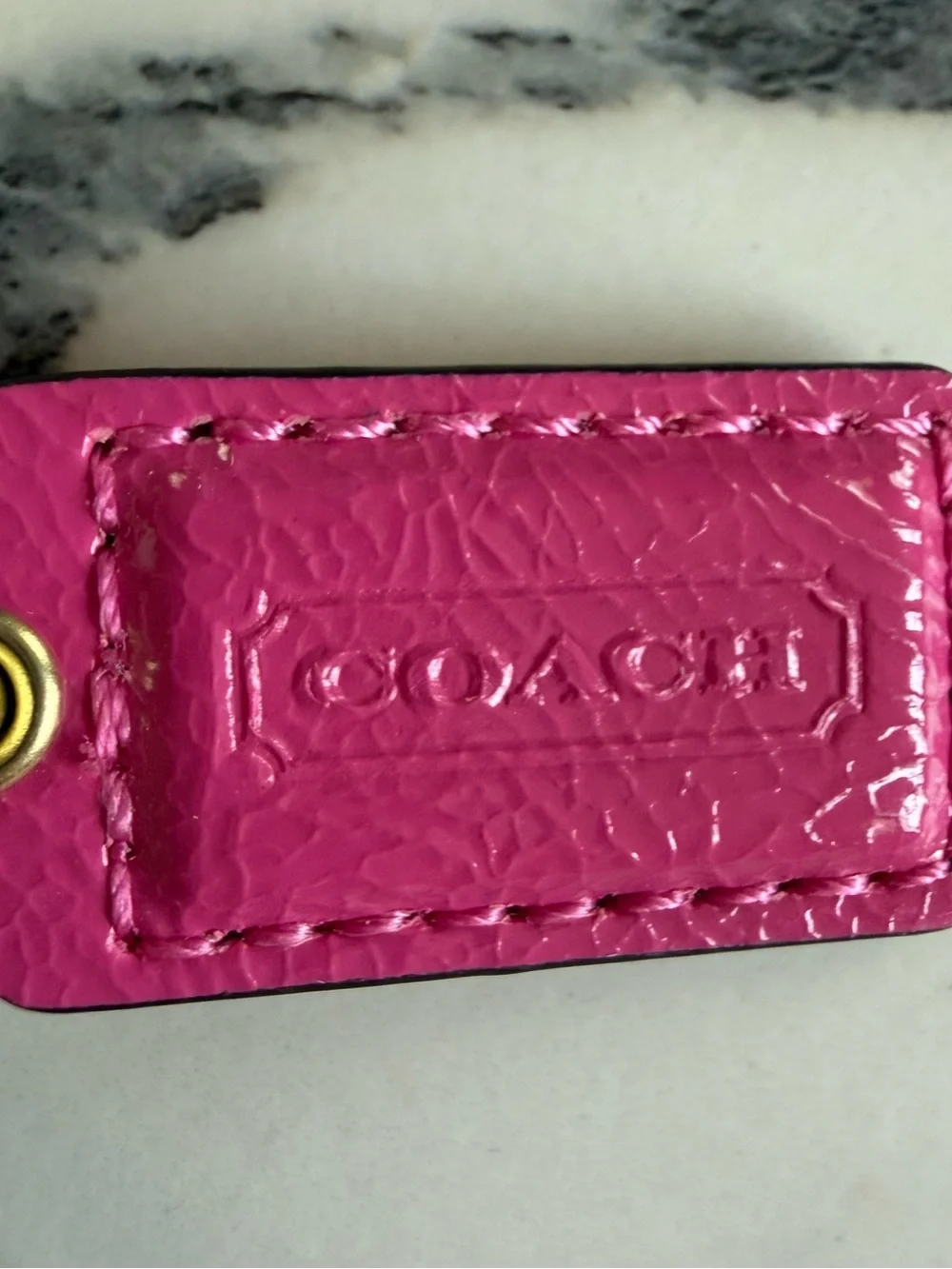 COACH NWT Vintage White Leather Multicolor Polka Dot Wristlet Clutch Pink Strap